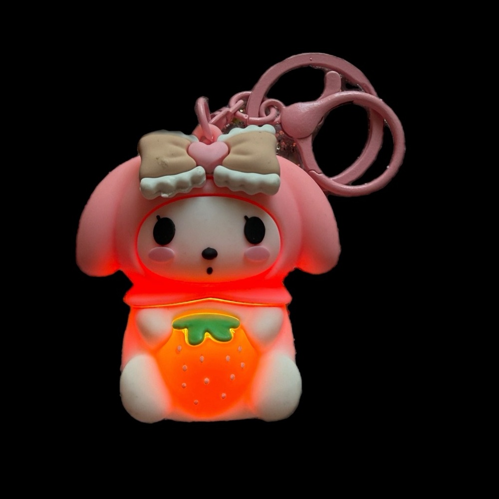 Cute Pink my melody Keychain with Bow